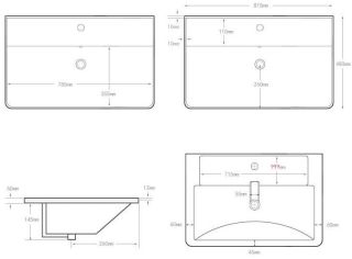 Раковина Aquanet Ирис 301805 80 см белый