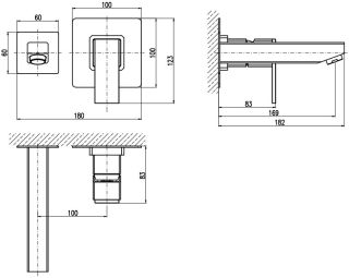 Смеситель для раковины Rav Slezak Loira LR534 Хром