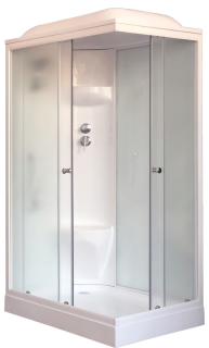 Душевая кабина Royal Bath HP левая стекло белое/матовое 120x80см RB8120HP6-WC-L