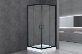 Душевой уголок Royal Bath HP 90x90см чёрный RB90HP-T-BL