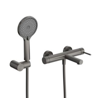 Смеситель для ванны и душа CEZARES RELAX-VD-GM оружейная сталь