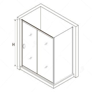 Душевой уголок RGW PA-76-1B (PA-016B + Z-060-2B) 350876128-14 120x80см чёрный