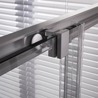 Душевой уголок Premium Trento PTC-SP-50GR, 1500х1000x2000, брашированный графит, стекло прозрачное