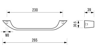Ручки для ванны Goldman SM223 хромированные