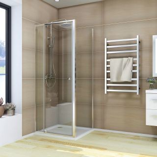 Душевой уголок Veconi Rovigo RV-026, 1100х1000х1950, хром, стекло прозрачное