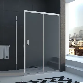 Душевой уголок Veconi Rovigo RV-040, 1100х800х1850, хром, стекло прозрачное