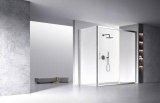 Душевой уголок Veconi Rovigo RV-060, 1800х1100х1950, хром, стекло прозрачное