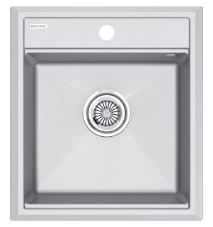 Мойка кухонная Paulmark Stepia PM114651-GRM серый металлик