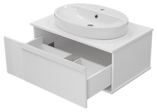 Подвесная тумба под раковину Brevita Savoy SAV-09080-0101Я 80см белый