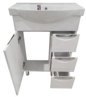 Тумба под раковину Corozo Монро Z3 65см белый SD-00000993