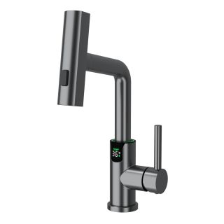 Смеситель для раковины Black&White Sky Day 3028GM оружейная сталь