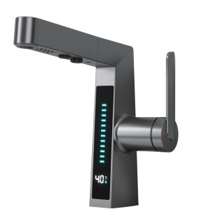 Смеситель для раковины Black&White Sky Day 3029GM оружейная сталь