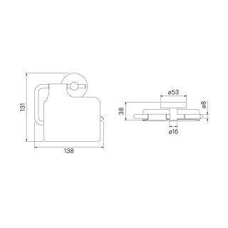 Держатель для туалетной бумаги IDDIS Sena хром SENSSC0i43