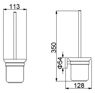 Щётка для туалета Timo Saona 13061/00 хром