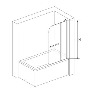 Шторка на ванну RGW SC-12