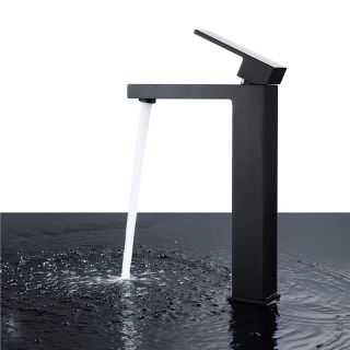 Смеситель для накладной раковины ABBER Daheim чёрный матовый AF8211B