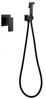 Гигиенический душ со смесителем ABBER Daheim чёрный матовый AF8225B