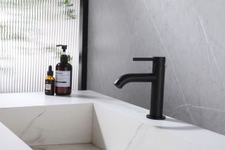 Смеситель для раковины ABBER Wasser Kreis AF8110B чёрный матовый