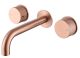 Встраиваемый смеситель для раковины ABBER Wasser Kreis AF81122MRG розовое золото матовое