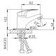 Смеситель для раковины Frap F1039-B хром