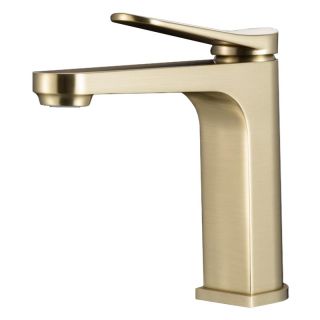 Смеситель для раковины Gappo G1010-3 золотой сатин