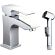 Смеситель для раковины с гигиеническим душем Gappo G1207 хром