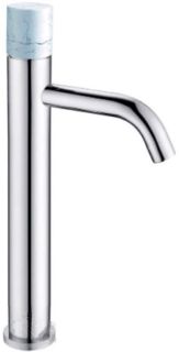 Смеситель для накладной раковины Boheme Stick хром/белый 122-CR-MR-W