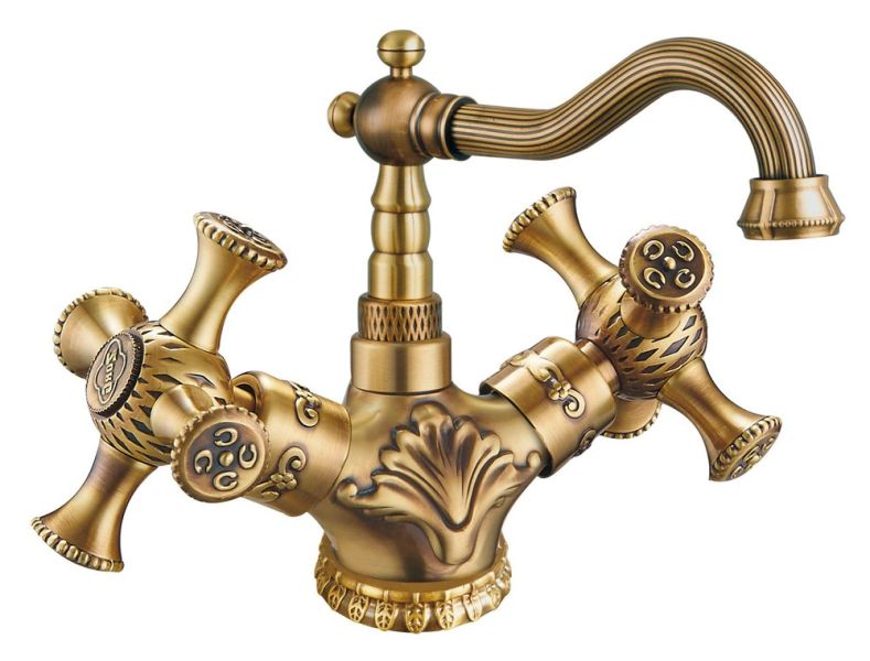 Смеситель для раковины ZORG Antic A 7009U-BR