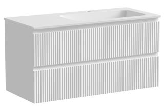 Подвесная тумба под раковину Sancos Snob R SNR100RW правая 100см Bianco