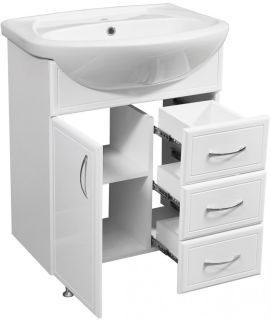 Тумба под раковину Stella Polar Концепт 65см белый SP-00000057