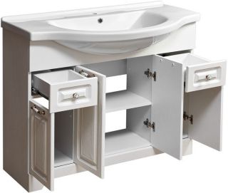 Тумба под раковину Stella Polar Кармела 100см ольха белая SP-00000176