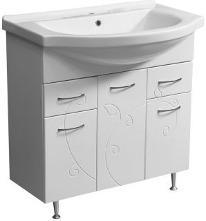 Тумба под раковину Stella Polar Фантазия 80см белый SP-00000229