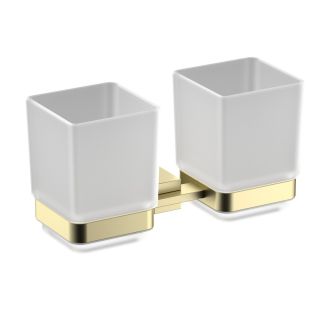 Стакан для зубных щёток двойной Timo Selene 17034/17 золото матовое