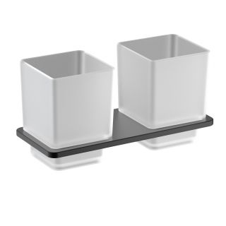 Стакан для зубных щёток двойной Timo Torne 43034/03 чёрный матовый