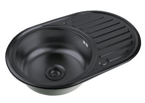 Мойка кухонная Zorg Inox PVD SZR 7750  GRAFIT