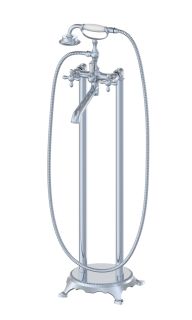 Напольный смеситель для ванны Wonzon & Woghand Retro WW-88649020-CR хром