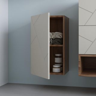 Шкаф навесной Бриклаер Кристалл 4627125416996 35 см латте