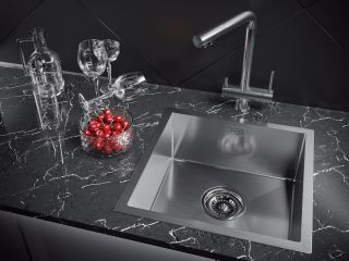 Мойка кухонная Paulmark Aller PM904444-BS брашированная нержавеющая сталь