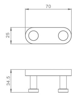Крючок для ванной комнаты Raglo R300.052 хром