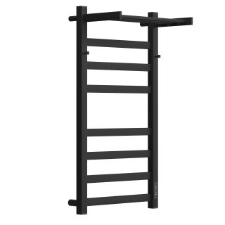 Полотенцесушитель электрический APEXTERMO Terra TR11184BM 800x400 с крючками и полкой черный матовый