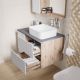 Тумба под раковину Grossman Альба 108011 80см веллингтон/белый