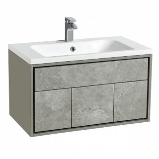 Тумба под раковину Акватон Уэльс 80см тёмный шоколад 1A267901WA6A0