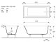 Ванна чугунная Vinsent Veron Square VSQ1707542H 170x75см с отверстиями для ручек