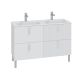 Напольная тумба под раковину Санта Вега 700451 120 см белый