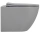 Подвесной унитаз ABBER Bequem AC1101MG безободковый серый матовый