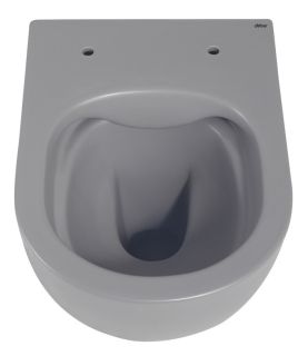 Подвесной унитаз ABBER Bequem AC1101MG безободковый серый матовый