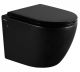 Подвесной унитаз ABBER Bequem AC1103MB безободковый чёрный матовый