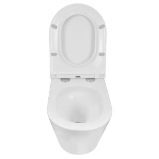 Унитаз подвесной Azario Teramo AZ-0053-UQ3 безободковый в комплекте с сидением микролифт