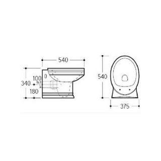 Подвесной унитаз Boheme Puro белый 954