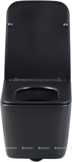 Унитаз подвесной Aquanet Rimless Tavr-W BL-103N-WHT black чёрный матовый